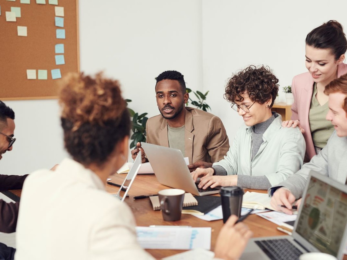 Business owners discussing plans